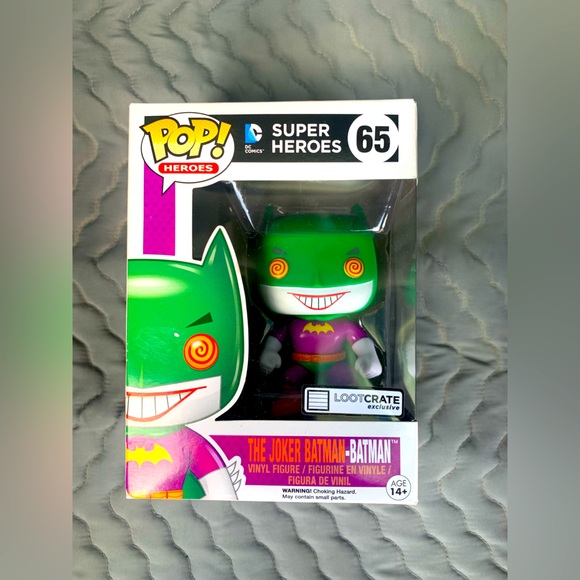 Funko Pop! DC Super Heroes The Joker Batman-Batman 65 LootCrate Exclusive - Picture 1 of 4